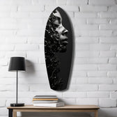 Graphite Glass Wall Art.