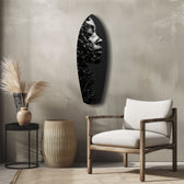 Graphite Glass Wall Art.