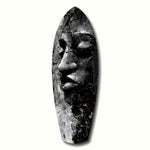 Graphite Woman Glass Wall Art.