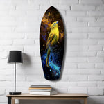Yellow Bird Glass Wall Art.