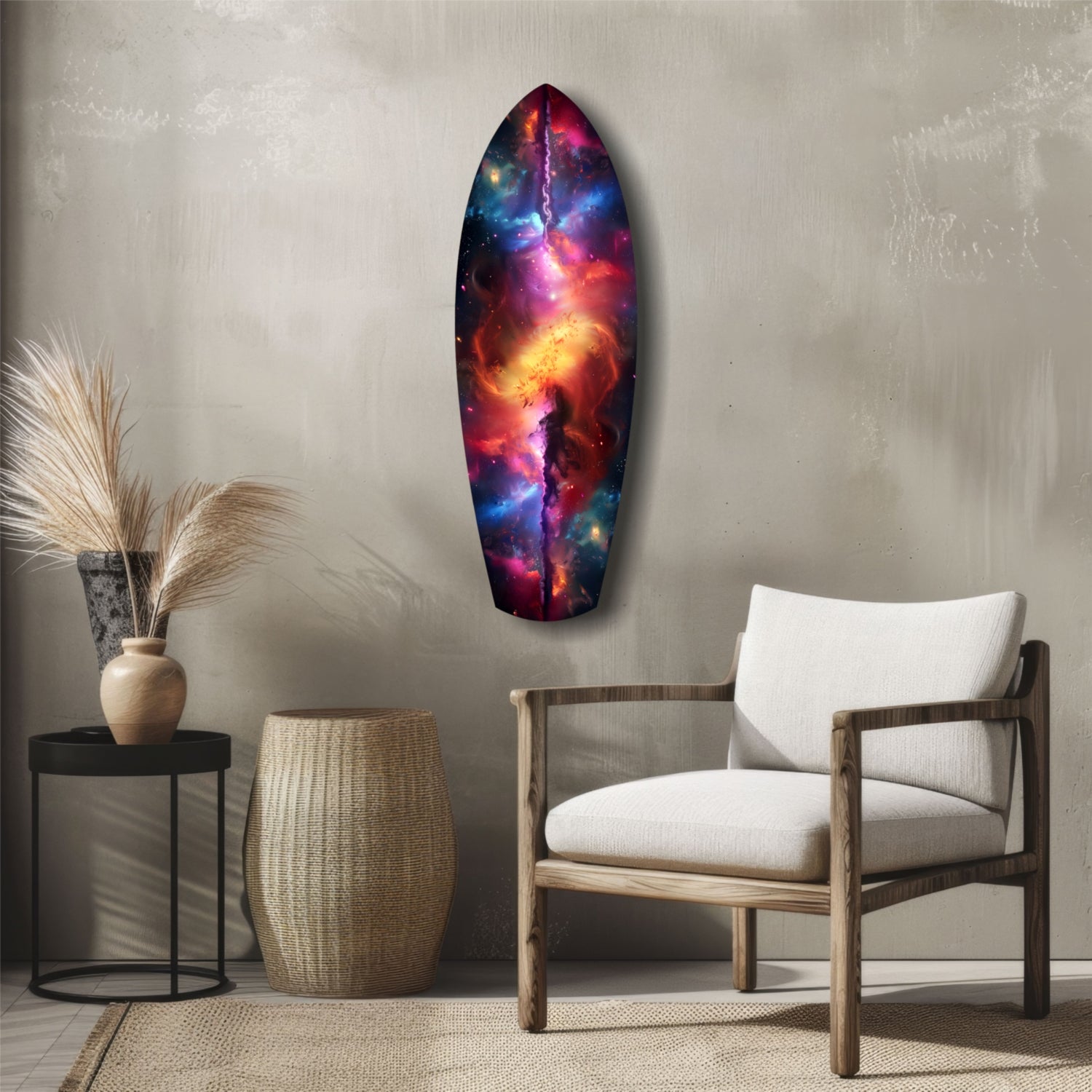 Safrane Space Glass Wall Art.