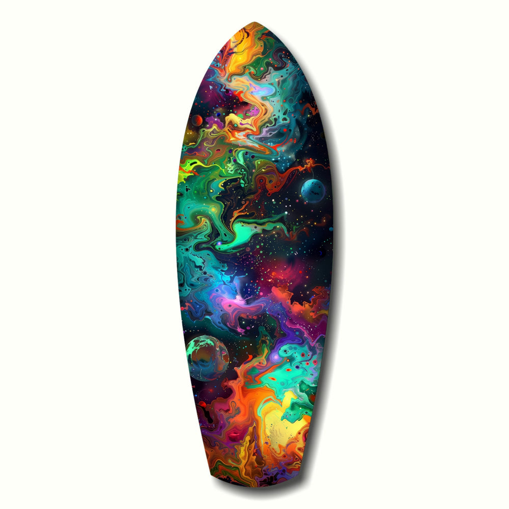 Kinetic Cosmos Glass Wall Art.