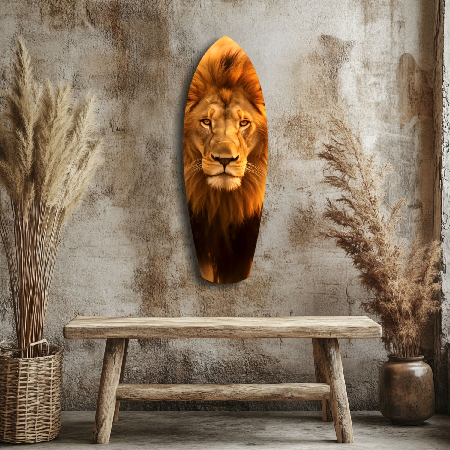 Mr Lion Glass Wall Art.