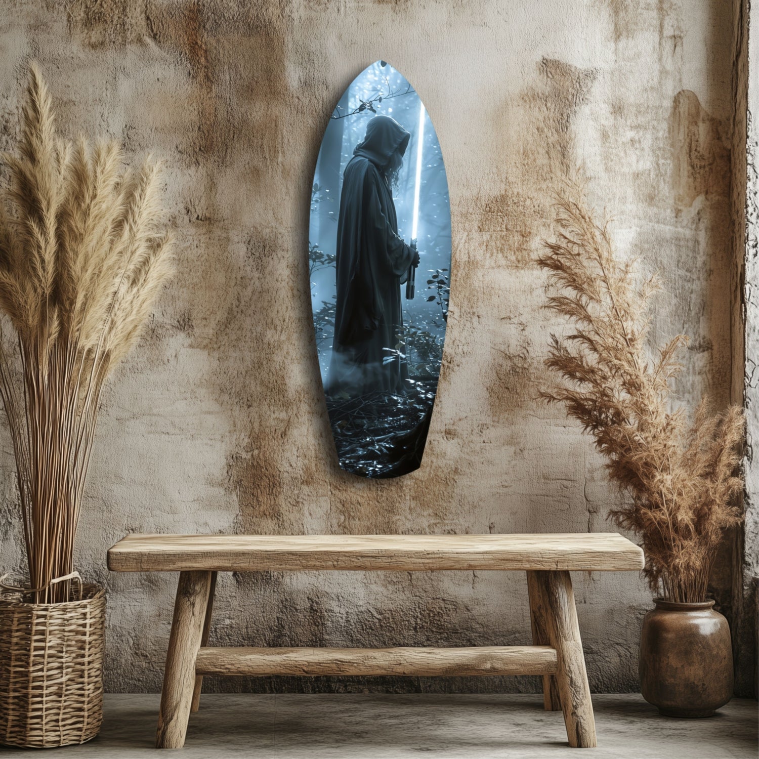 Light Saber Glass Wall Art.