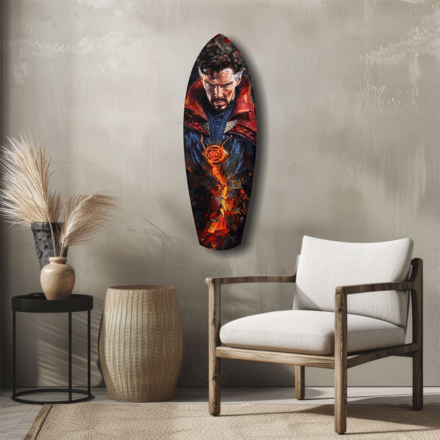 Superhero Glass Wall Art.