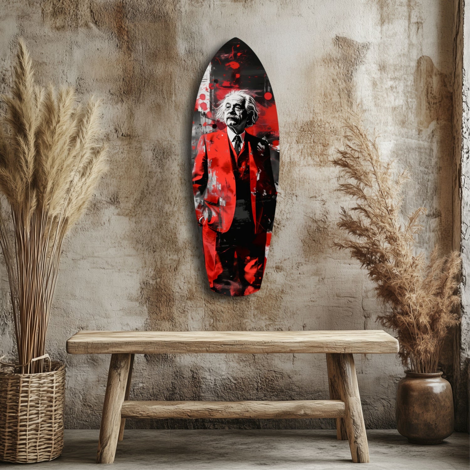 Einstein Mood V2 Glass Wall Art.