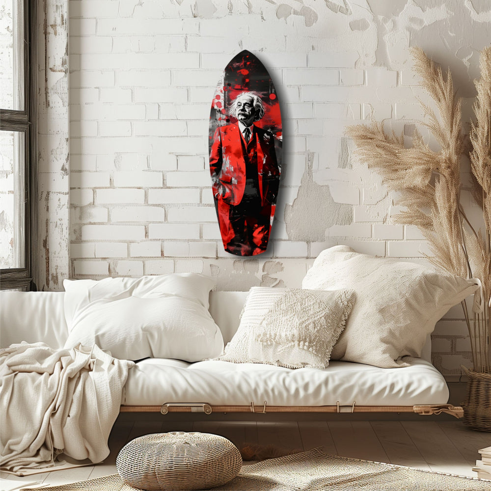 Einstein Mood V2 Glass Wall Art.