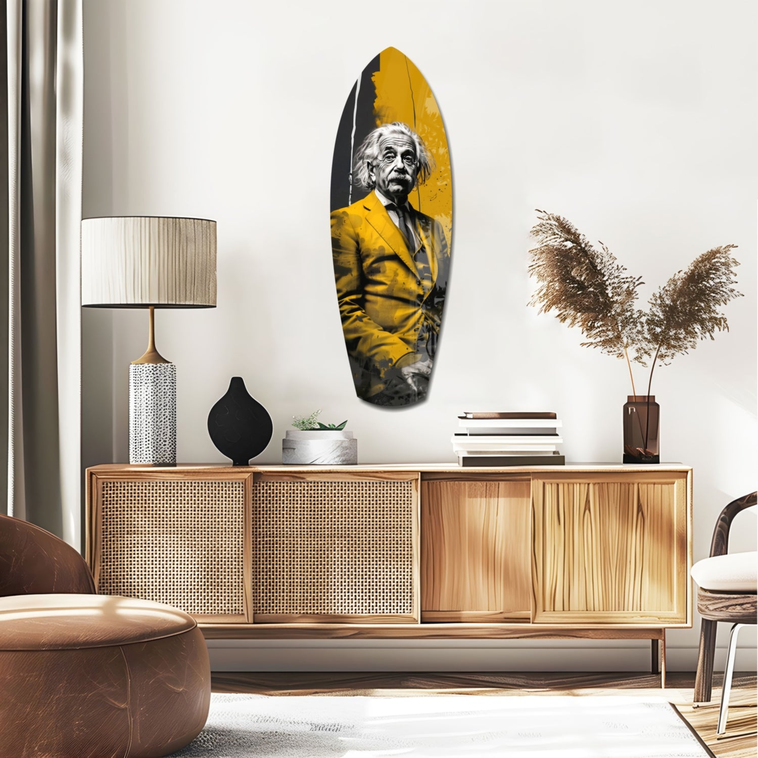 Einstein Listening Glass Wall Art.