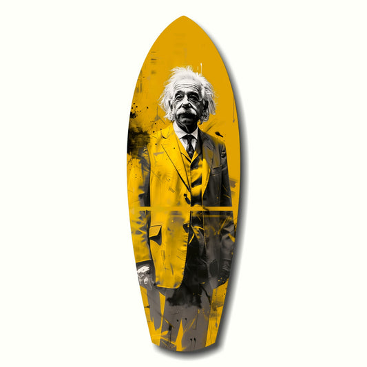 Posing Professor Glass Wall Art