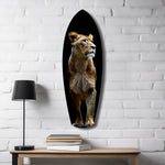 Lioness Glass Wall Art.