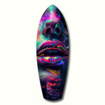 Colorful Lips V1 Glass Wall Art.