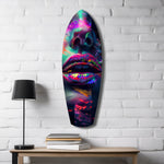 Colorful Lips V1 Glass Wall Art.