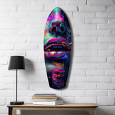 Colorful Lips V1 Glass Wall Art.