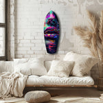 Colorful Lips V1 Glass Wall Art.