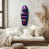 Colorful Lips V1 Glass Wall Art.