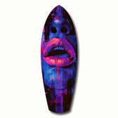 Colorful Lips V3 Glass Wall Art.