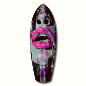 Colorful Lips V4 Glass Wall Art.
