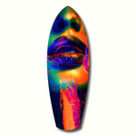 Colorful Lips V6 Glass Wall Art.