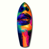 Colorful Lips V6 Glass Wall Art.