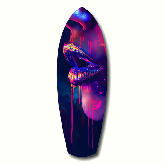 Colorful Lips V8 Glass Wall Art.