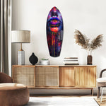 Colorful Lips V10 Glass Wall Art.