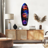 Colorful Lips V12 Glass Wall Art.