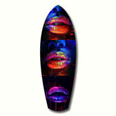 Colorful Lips V12 Glass Wall Art.