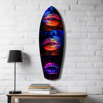 Colorful Lips V12 Glass Wall Art.