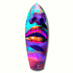 Colorful Lips V14 Glass Wall Art.