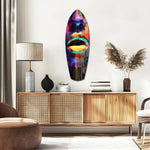 Colorful Lips V15 Glass Wall Art.