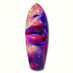Colorful Lips V17 Glass Wall Art.
