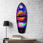 Colorful Lips V18 Glass Wall Art.