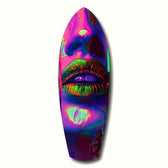 Colorful Lips V19 Glass Wall Art.