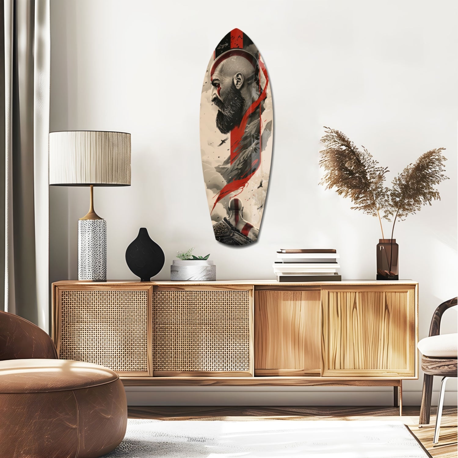 Kratos Glass Wall Art.