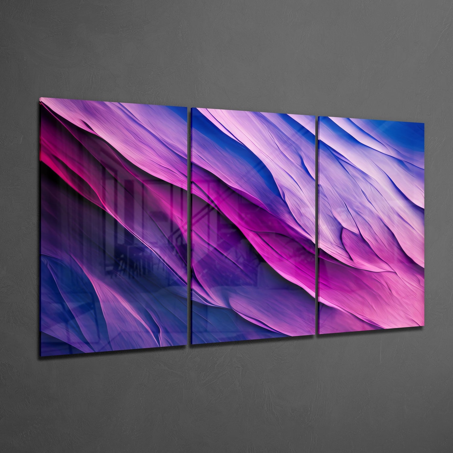 Purple Mega Glass Wall Art.
