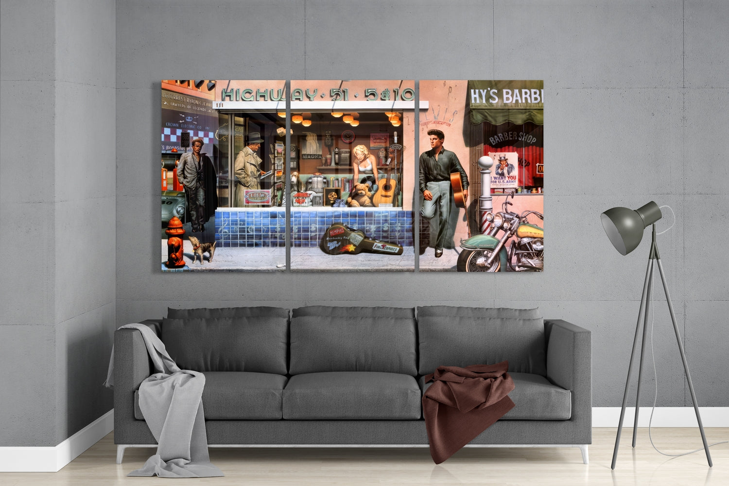 Highway Mega Glass Wall Art.