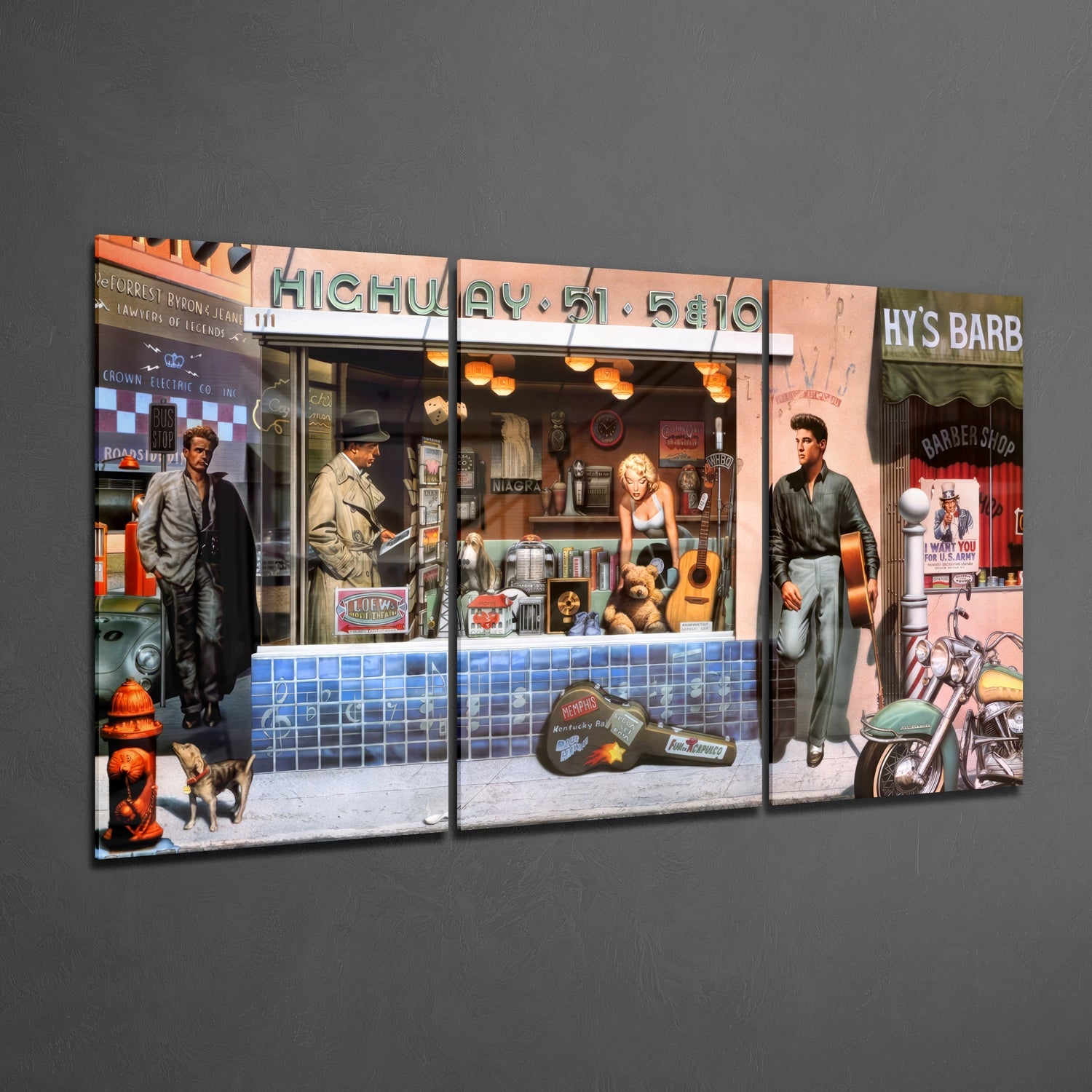 Highway Mega Glass Wall Art.