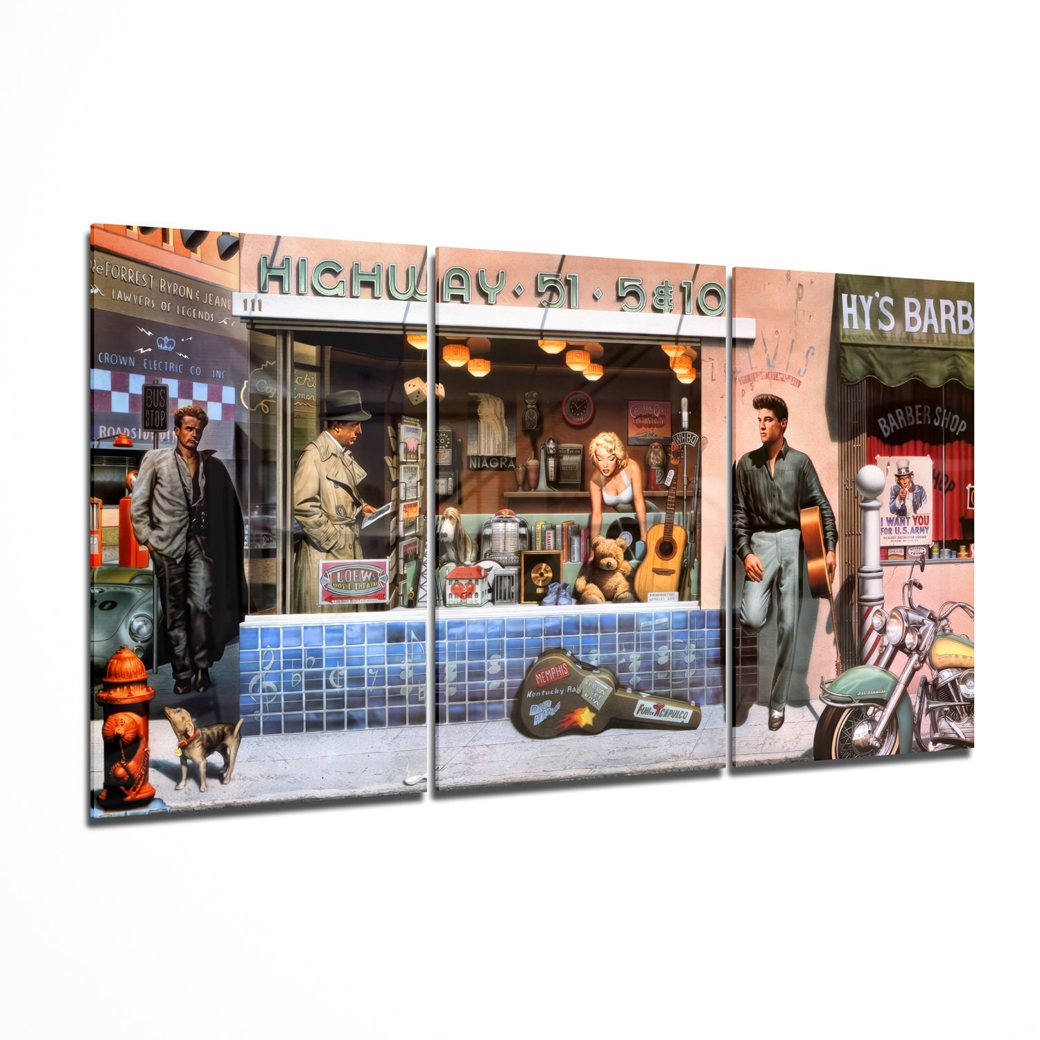 Highway Mega Glass Wall Art.