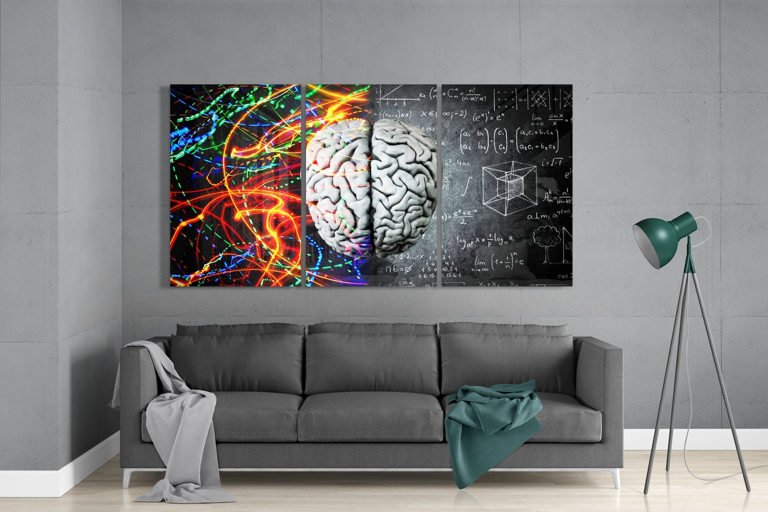Brain Mega Glass Wall Art.