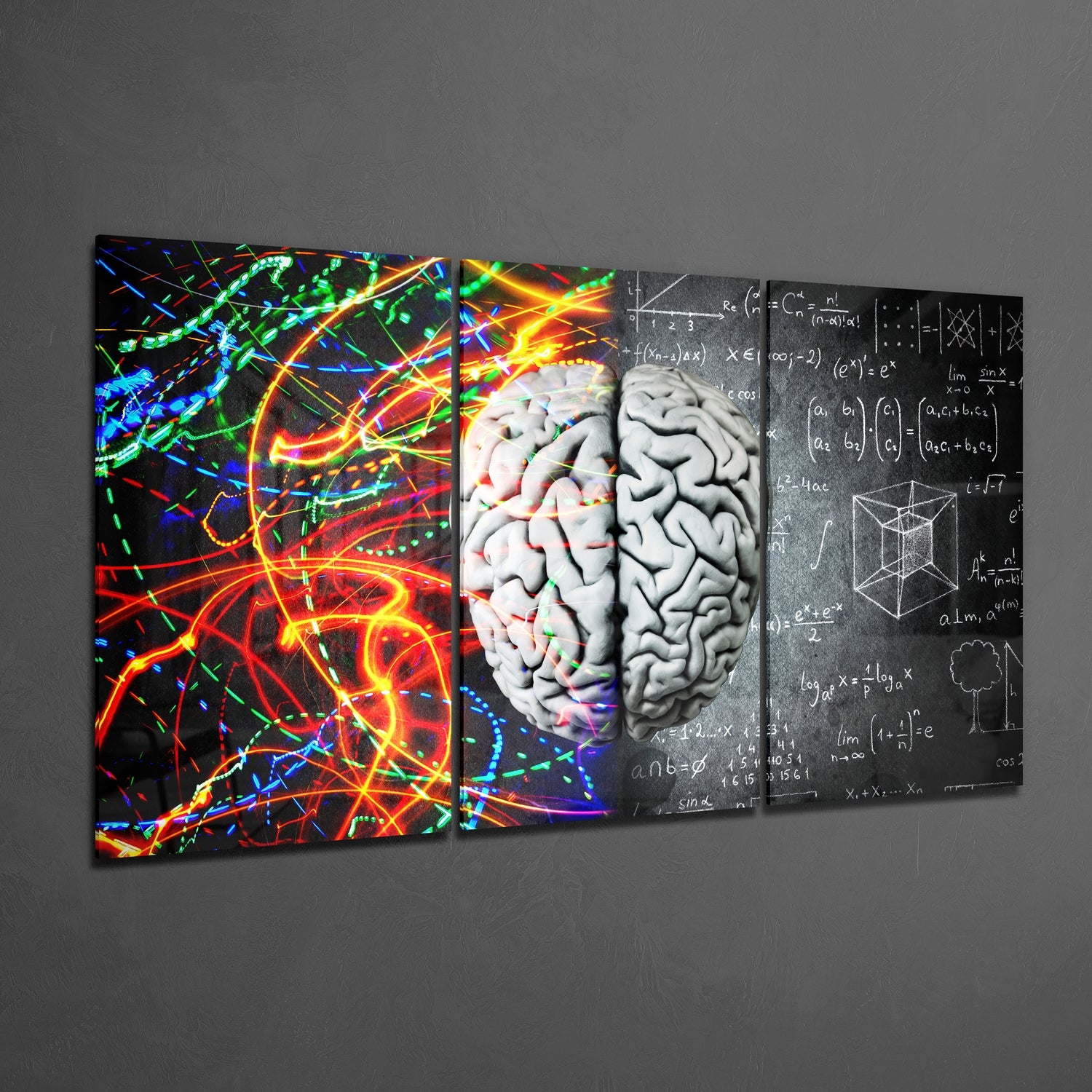 Brain Mega Glass Wall Art.