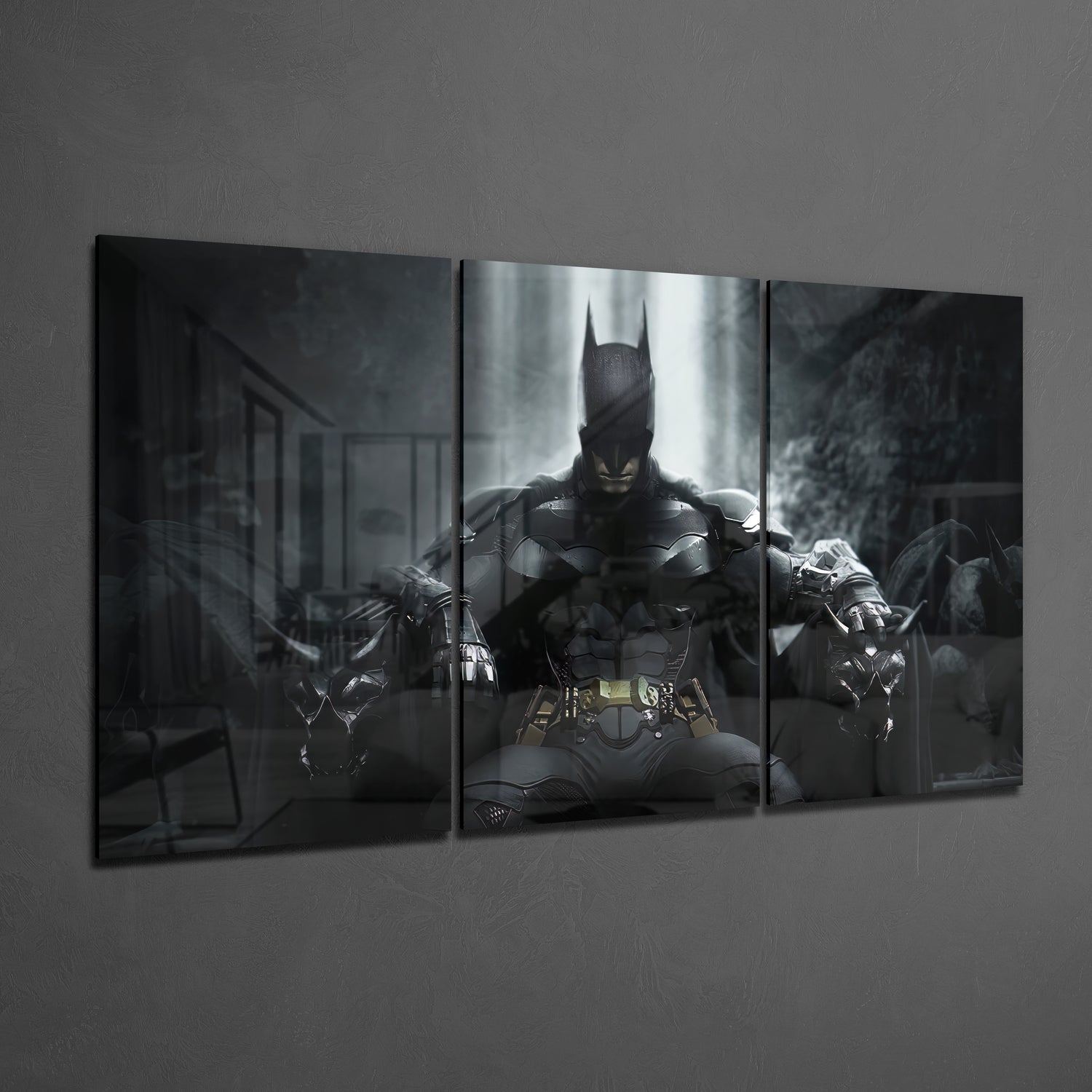 Iconic Batman Mega Glass Wall Art.
