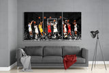 NBA Scores Mega Glass Wall Art