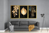 Golden Mega Glass Wall Art.