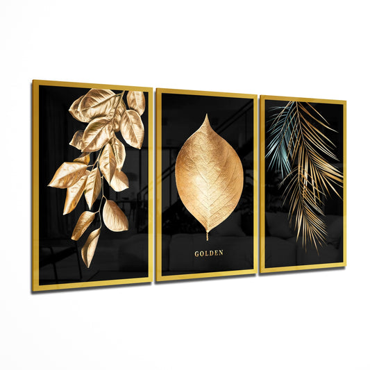 Golden Mega Glass Wall Art.