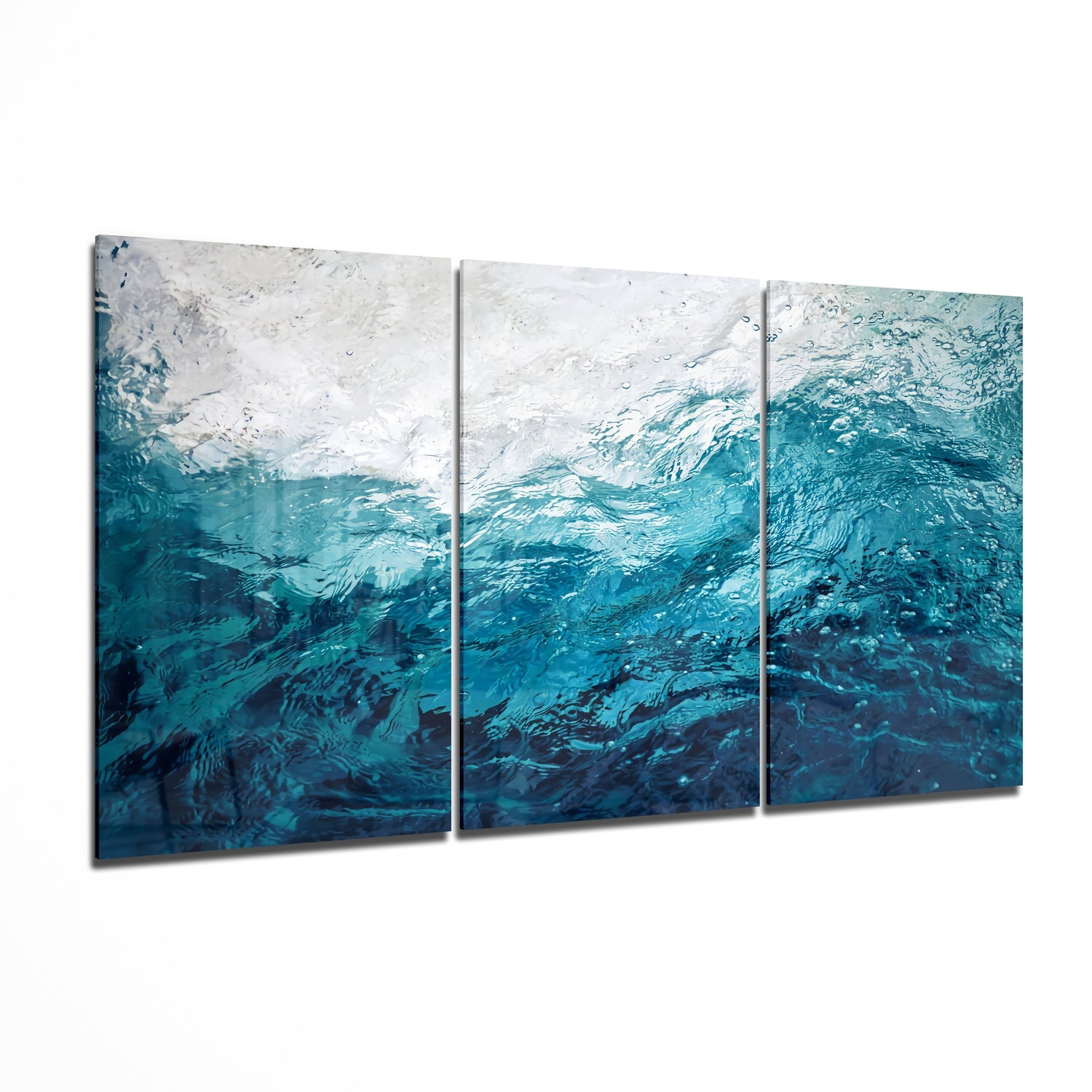 Water Mountains Mega Glass Wall Art