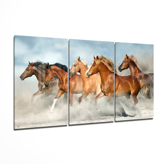 Horses Mega Glass Wall Art.