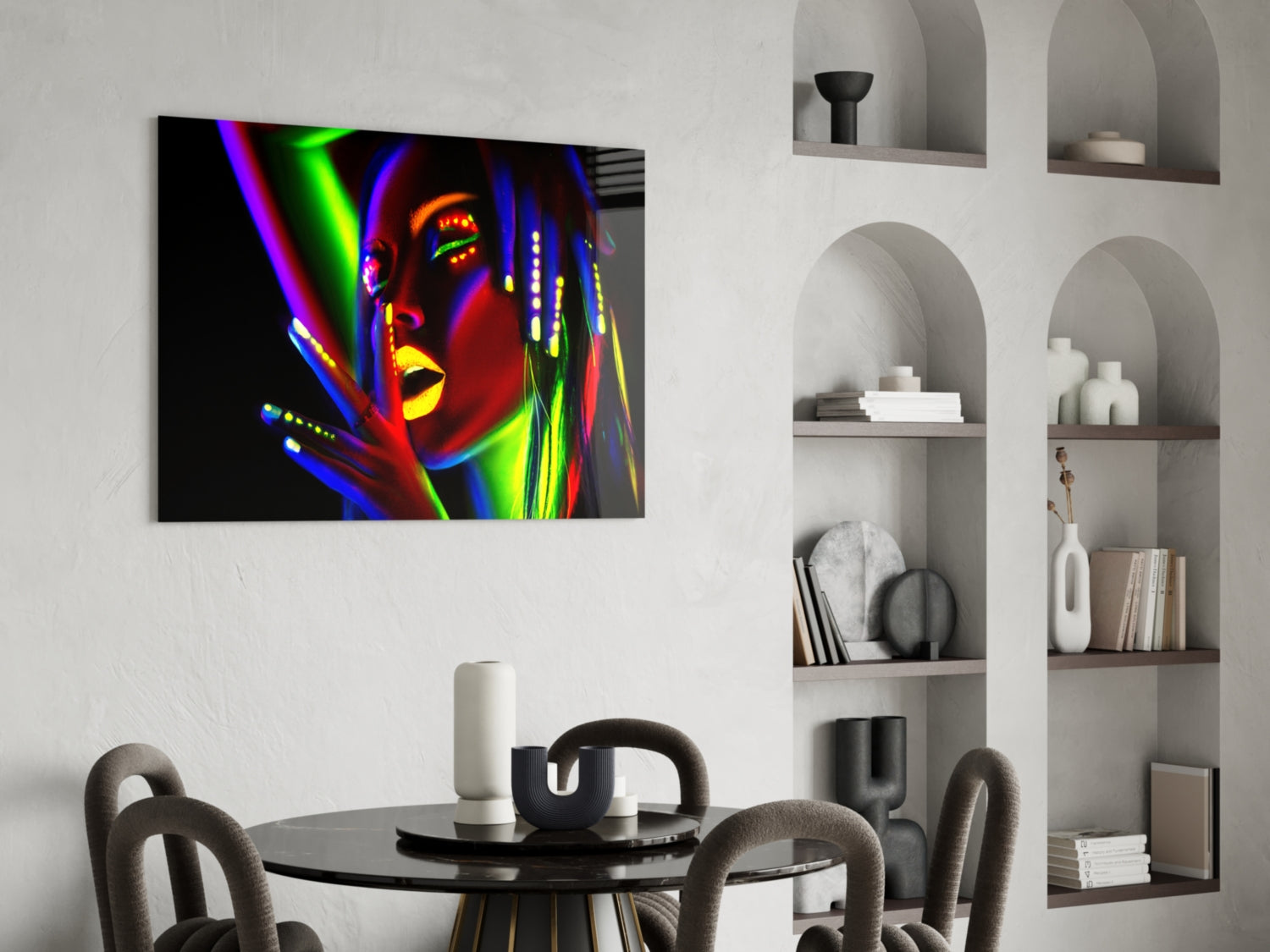 Female Portrait 28 Glass Wall Art.