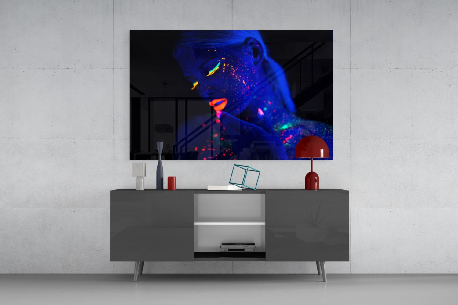 Woman Portrait 29 Glass Wall Art.