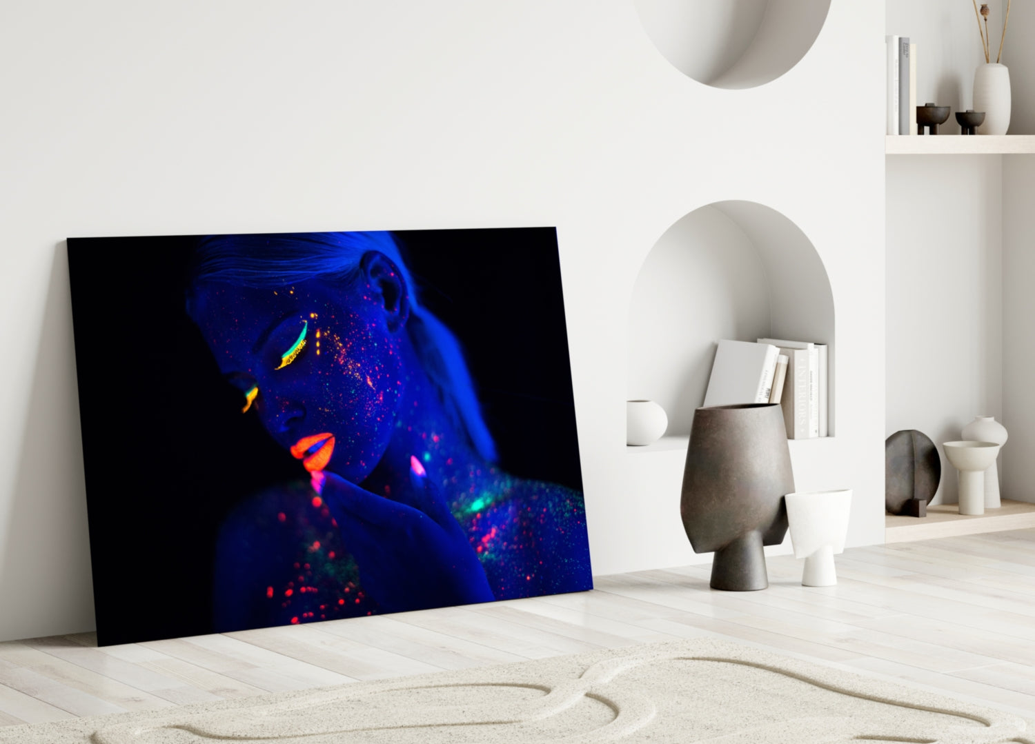 Woman Portrait 29 Glass Wall Art.