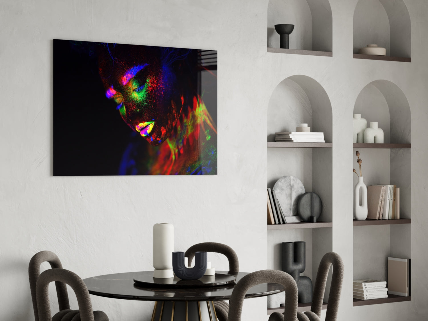 Female Portrait 30 Glass Wall Art.